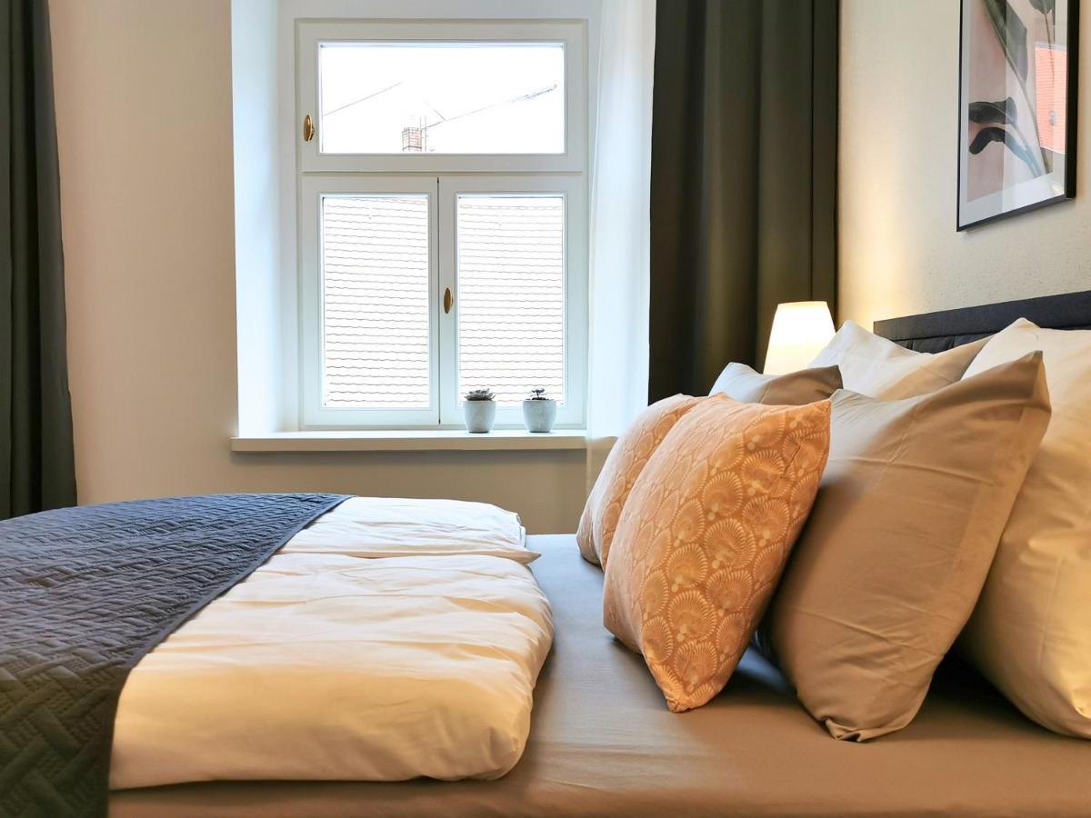 Fynbos Apartments Deluxe, Balkon, Historisch, Parkplatz ไมเซน ภายนอก รูปภาพ