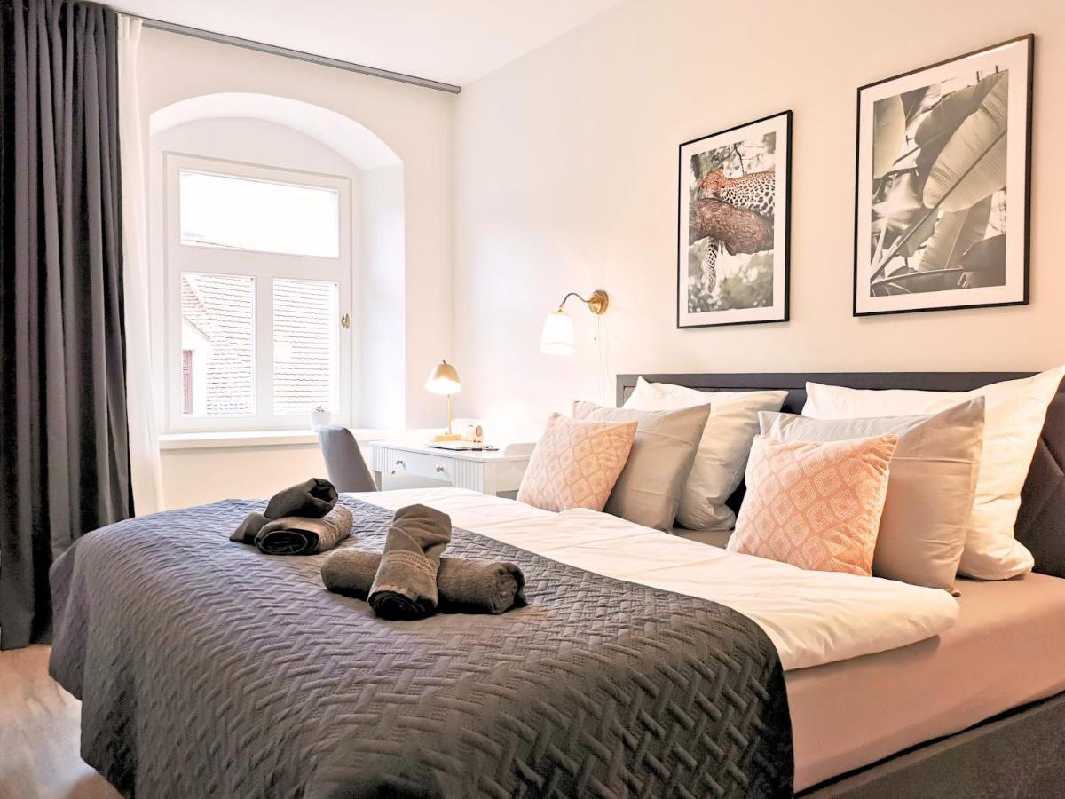 Fynbos Apartments Deluxe, Balkon, Historisch, Parkplatz ไมเซน ภายนอก รูปภาพ